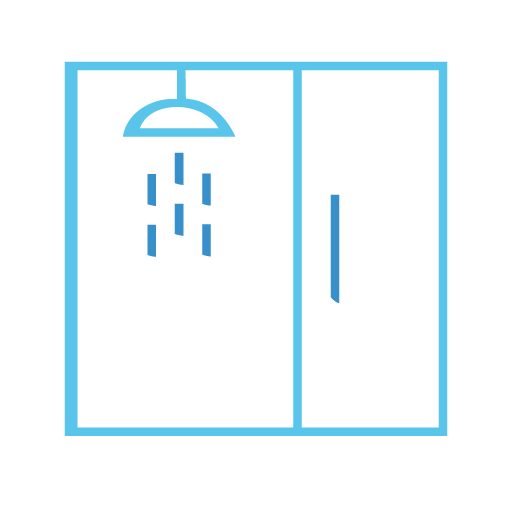 Douche moderne - Salle de Bain PMR